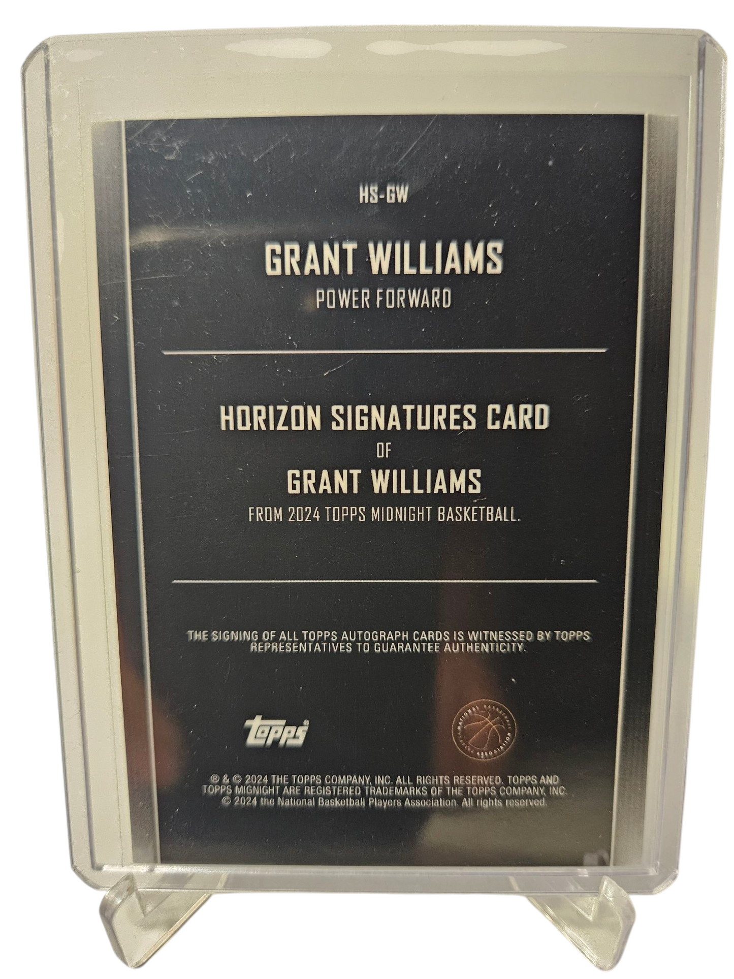 2023-24 Topps Midnight #HS-GW Grant Williams Autograph