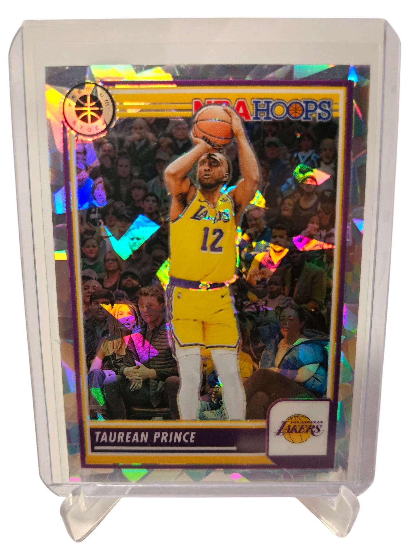 2023-24 Panini Hoops Premium Stock #101 Taurean Prince Silver Cracked Ice Prizm