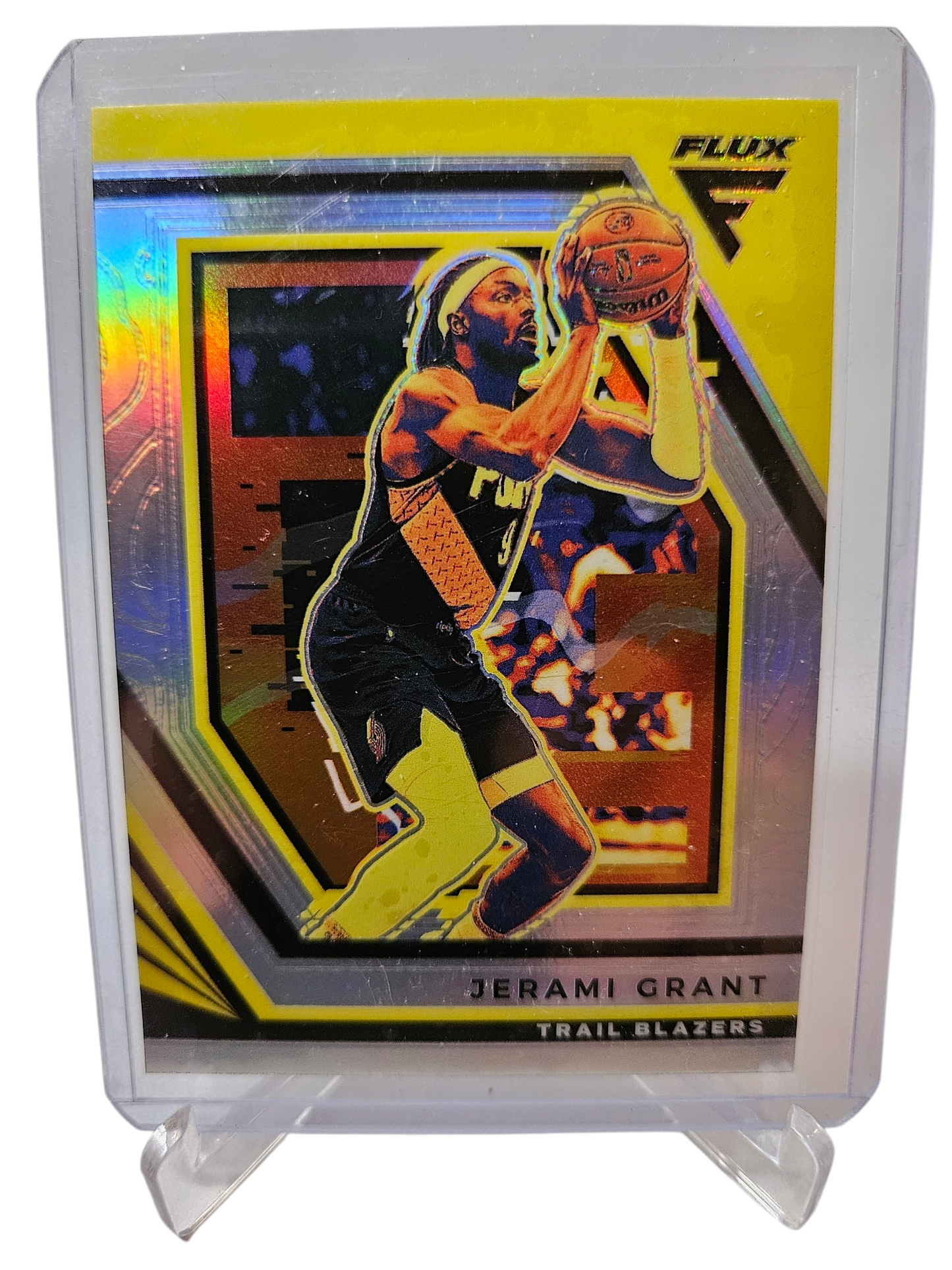 2022-23 Panini Flux #118 Jerami Grant Silver Prizm