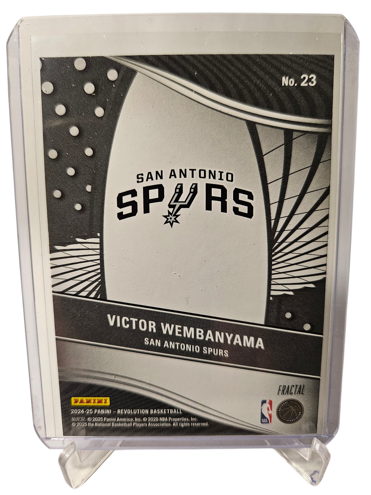 2024-25 Panini Revolution #23 Victor Wembanyama Supernova Fractal
