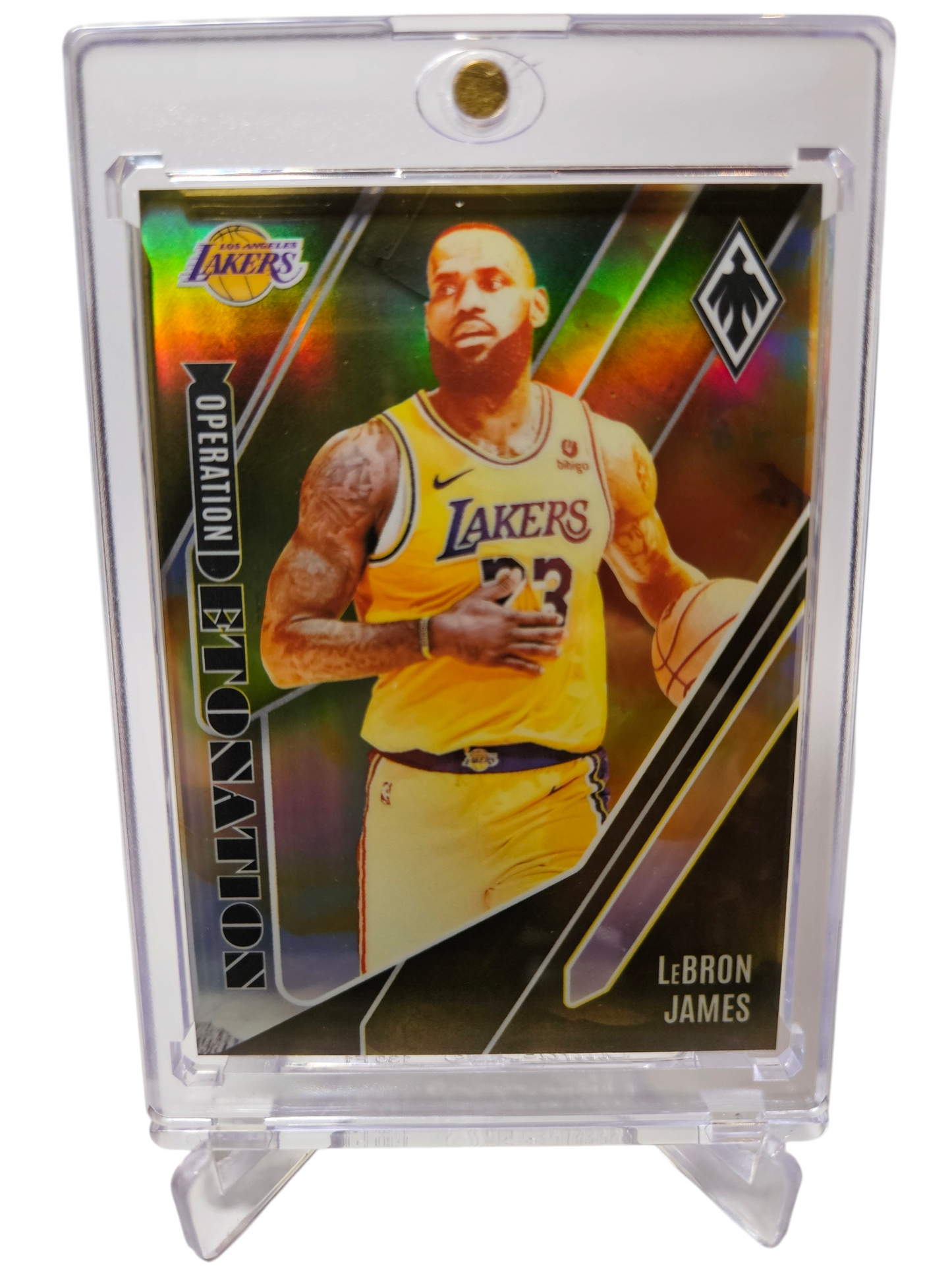 2023-24 Panini Phoenix #8 Lebron James Operation Detonation 05/35
