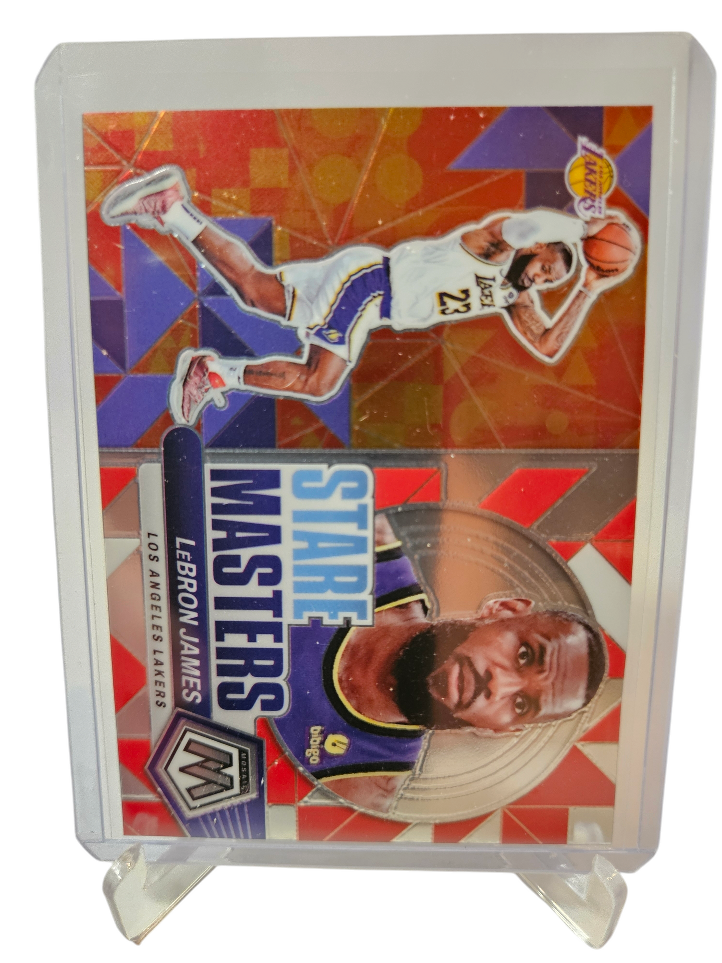 2023-24 Panini Mosaic #10 Lebron James Stare Masters