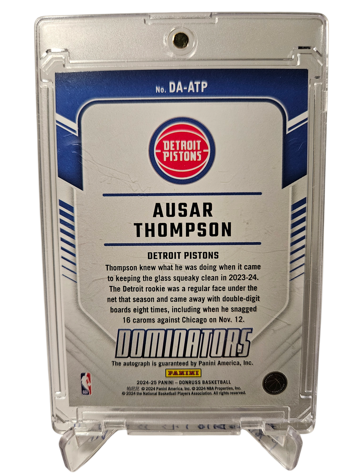 2024-25 #DA-ATP Ausar Thompson Dominators Mojo Autograph