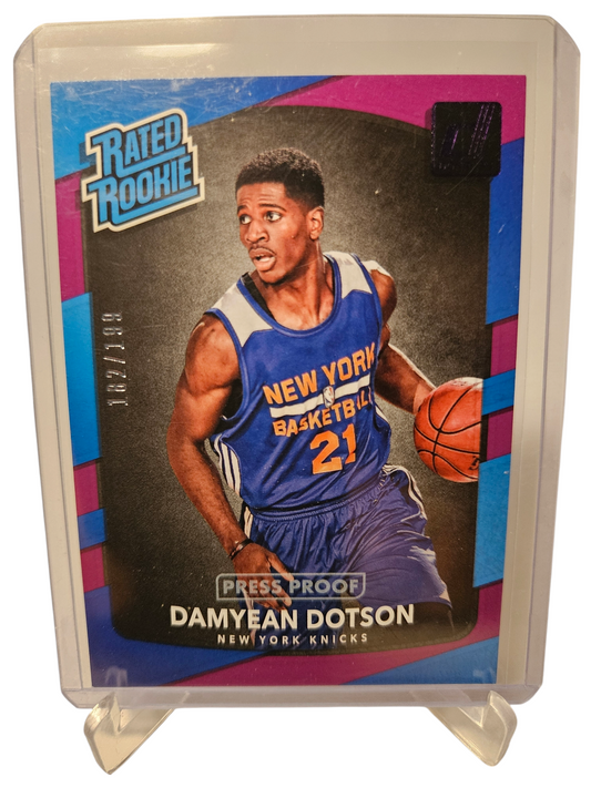 2017-18 Panini Donruss #166 Damyean Dotson Rookie Card 182/199