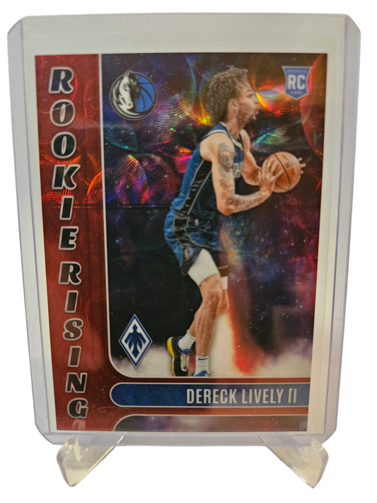 2023-24 Panini Phoenix #19 Dereck Lively II Rookie Rising Red Scope 33/75