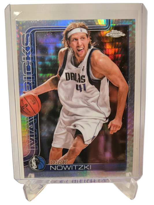 2025 Topps Chrome #246 Dirk Nowitzki Pulsar Refractor