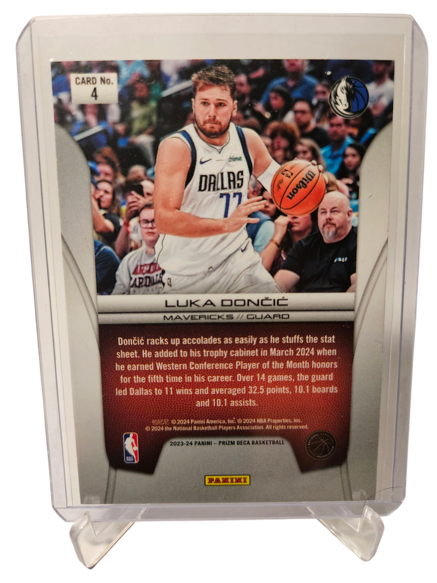 2023-24 Panini Prizm Deca #4 Luka Doncic Brilliance