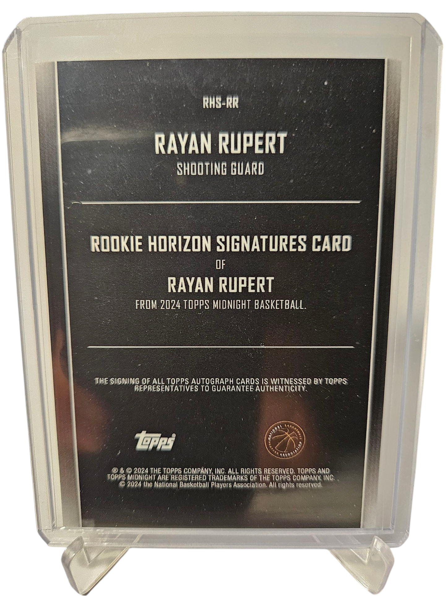 2023-24 Topps Midnight #RHS-RR Ryan Rupert Rookie Card Autograph