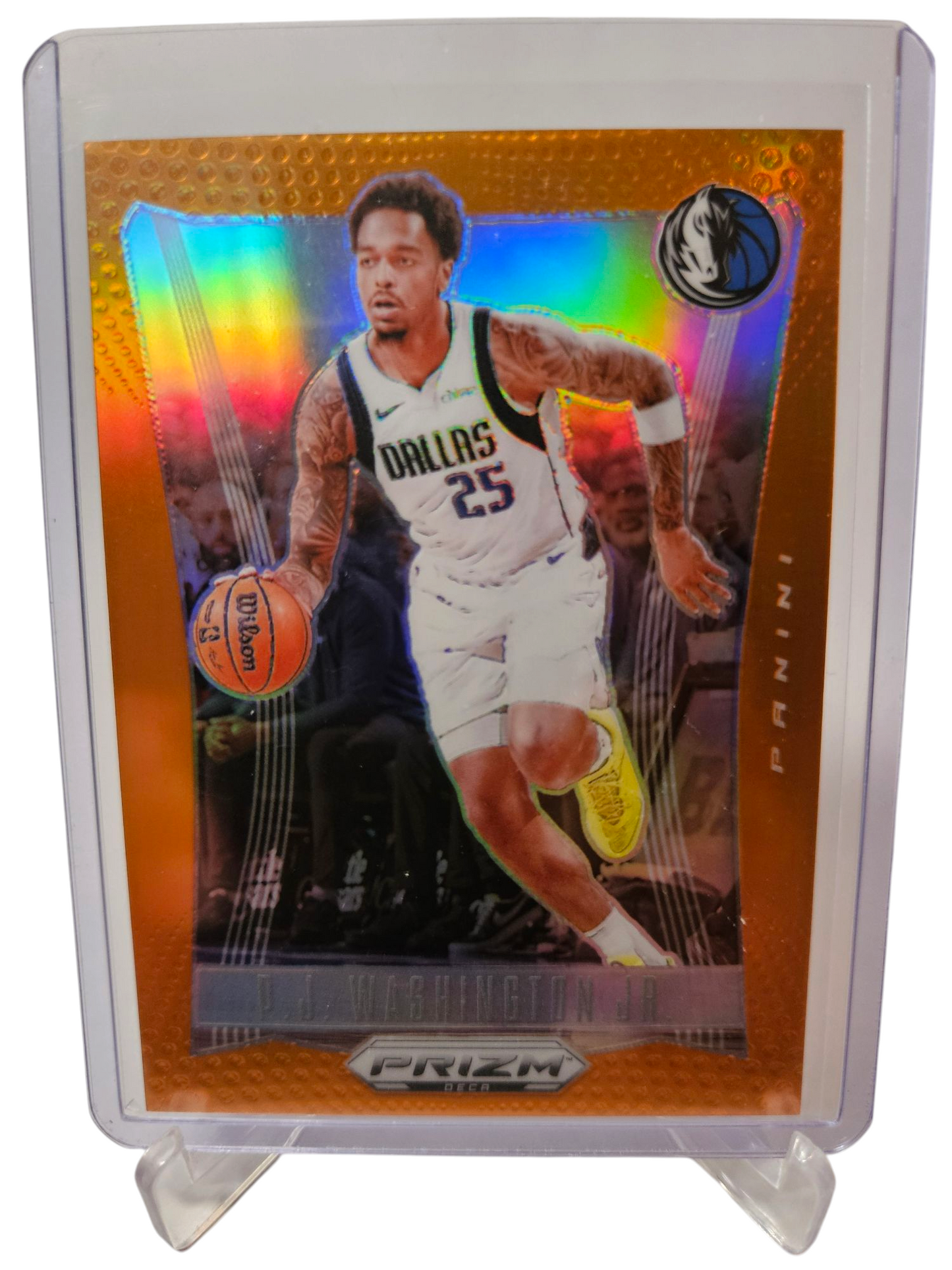 2023-24 Panini Prizm Deca #54 PJ Washington Junior Orange Prizm 37/49