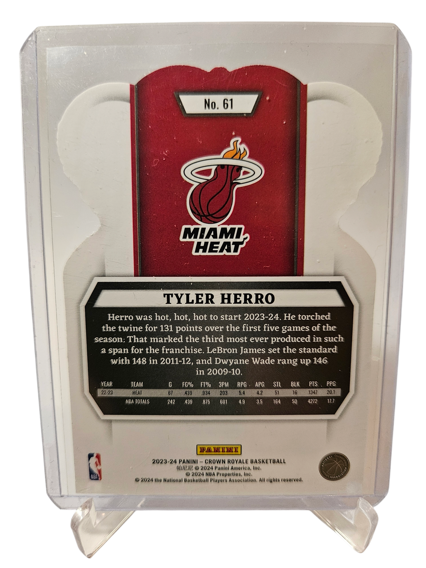 2023-24 Panini Crown Royale #61 Tyler Herro