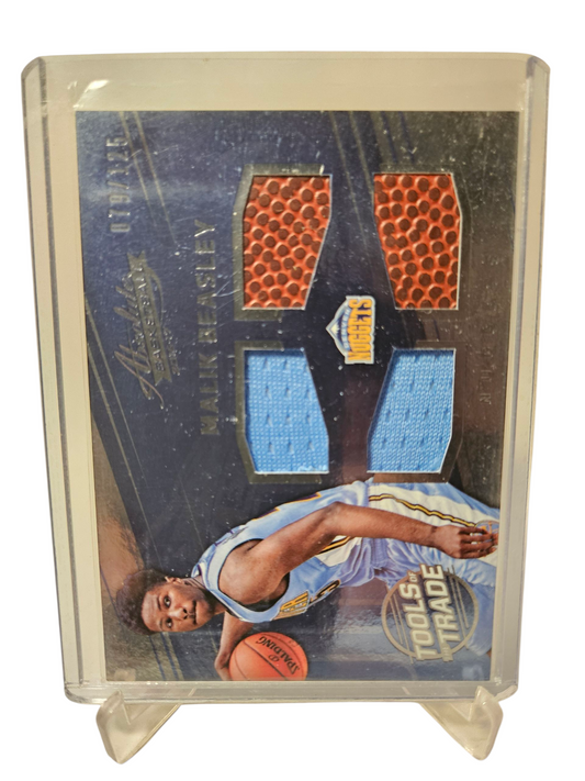 2016-17 Panini Absolute #19 Malik Beasley Tools Of The Trade Player Used Quad Patches 079/125