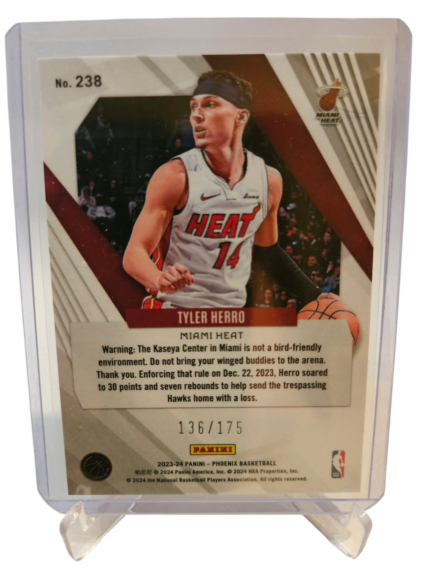 2023-24 Panini Phoenix #238 Tyler Herro Pink 136/175