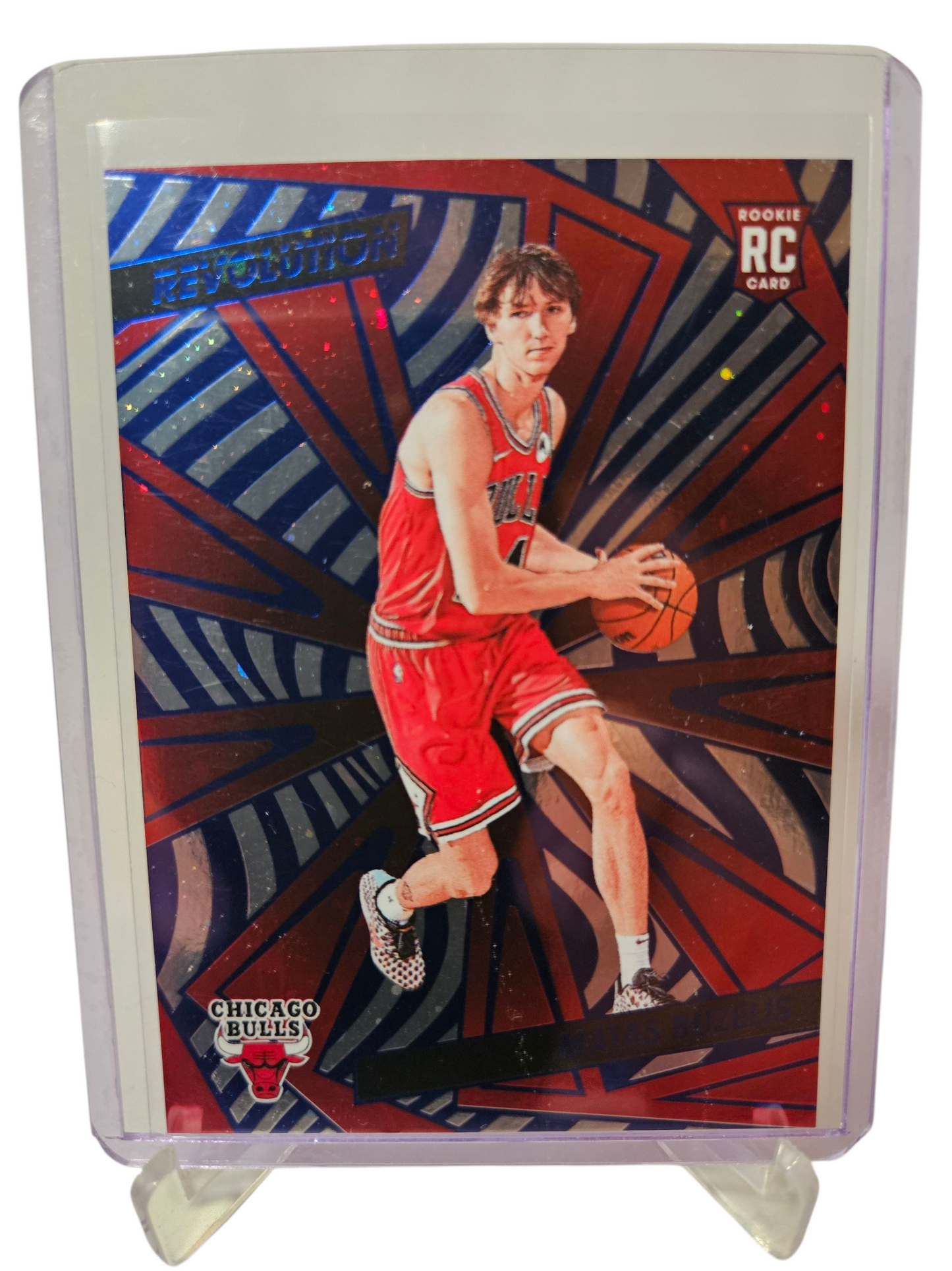 2024-25 Panini Revolution #129 Matas Buzelis Rookie Card Blue Cosmo 101/295