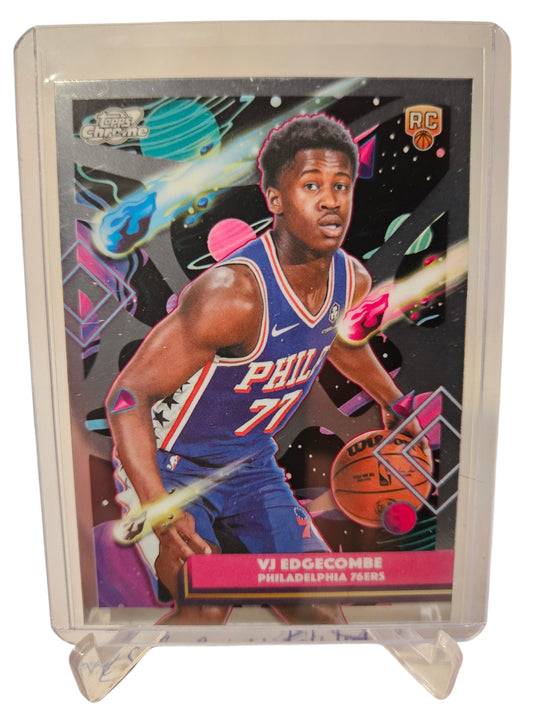 2025 Topps Chrome Cosmic #35 VJ Edgecombe Rookie Card