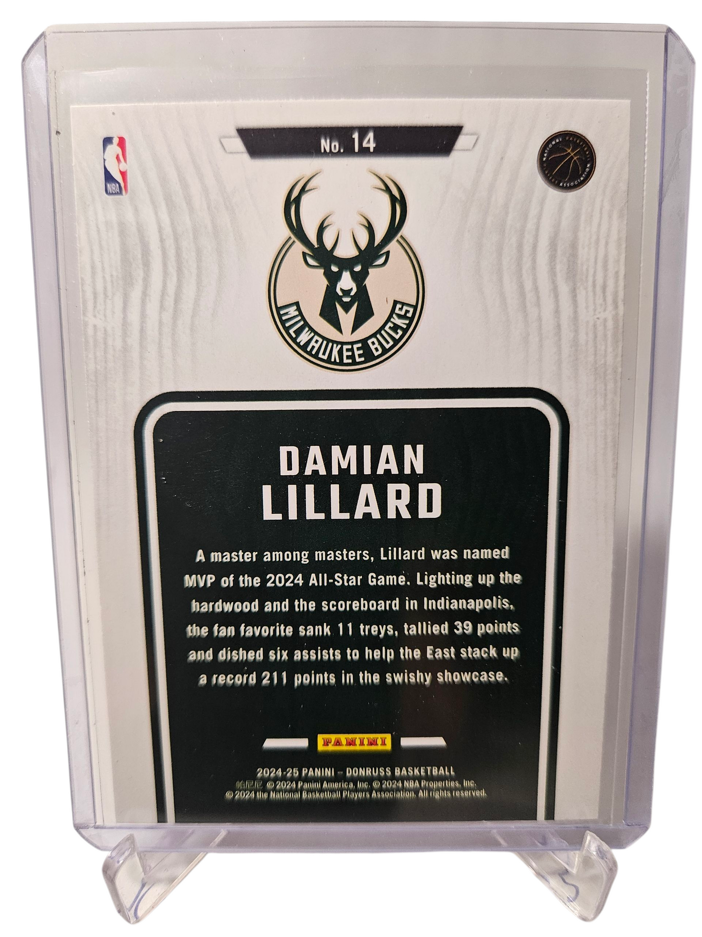2024-25 Panini Donruss #14 Damian Lillard Hardwood Masters