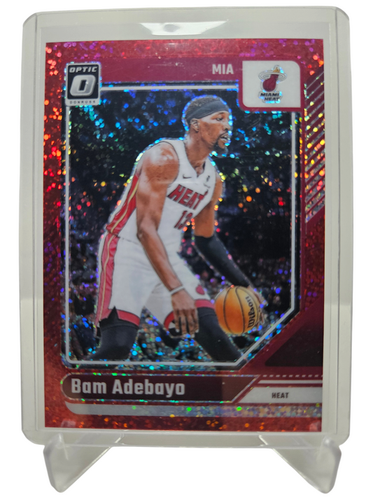2024-25 Panini Donruss Optic (Sparkle Pack) #212 Bam Adebayo Red Sparkle Prizm
