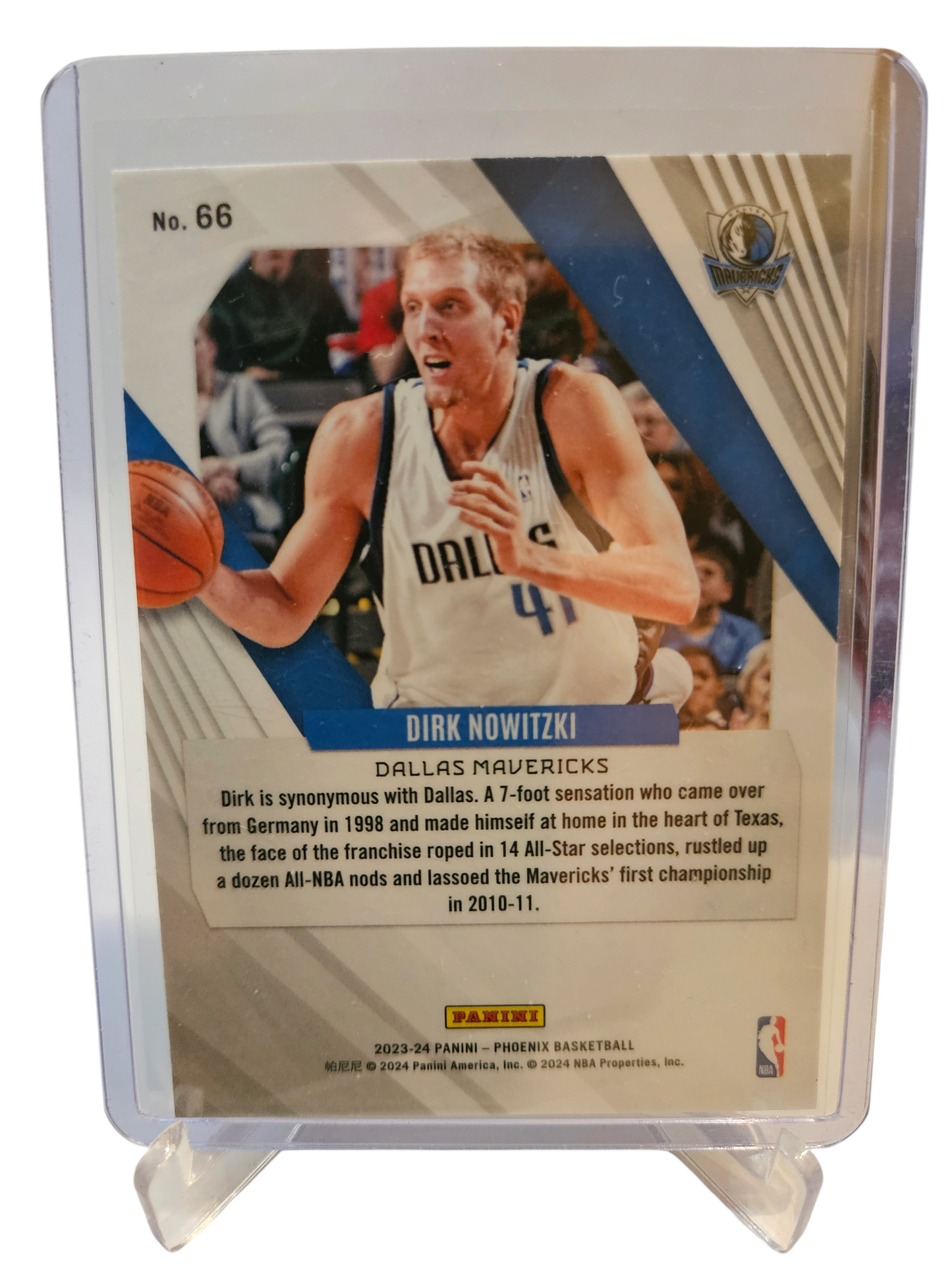 2023-24 Panini Phoenix #66 Dirk Nowitzki Silver Holo