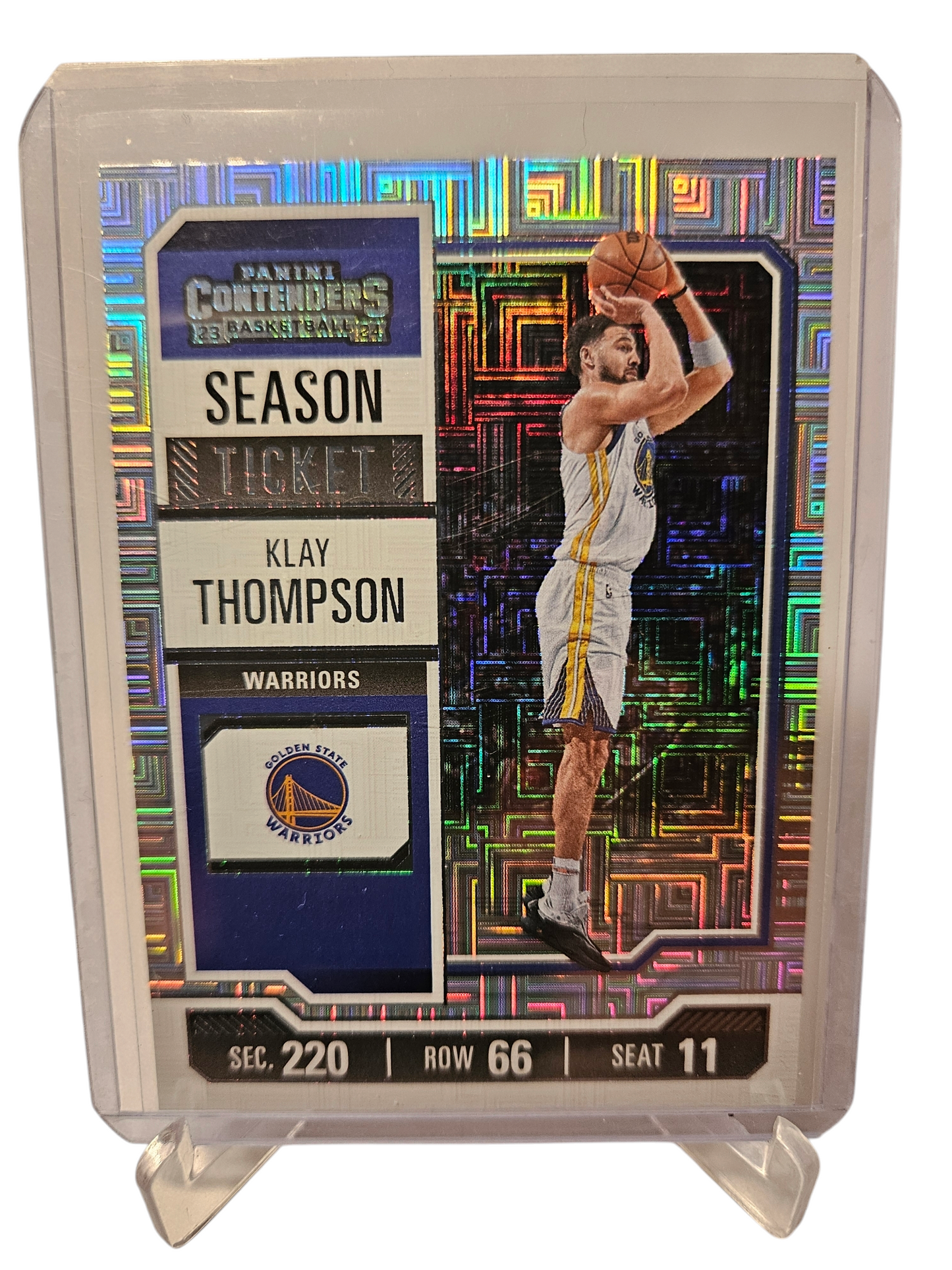 2023-24 Panini Contenders #5 Klay Thompson Season Ticket