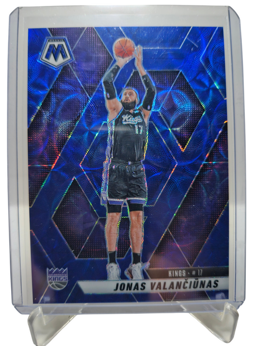 2024-25 Panini Mosaic #169 Jonas Valanciunas Blue Mosaic Scope Prizm 02/35