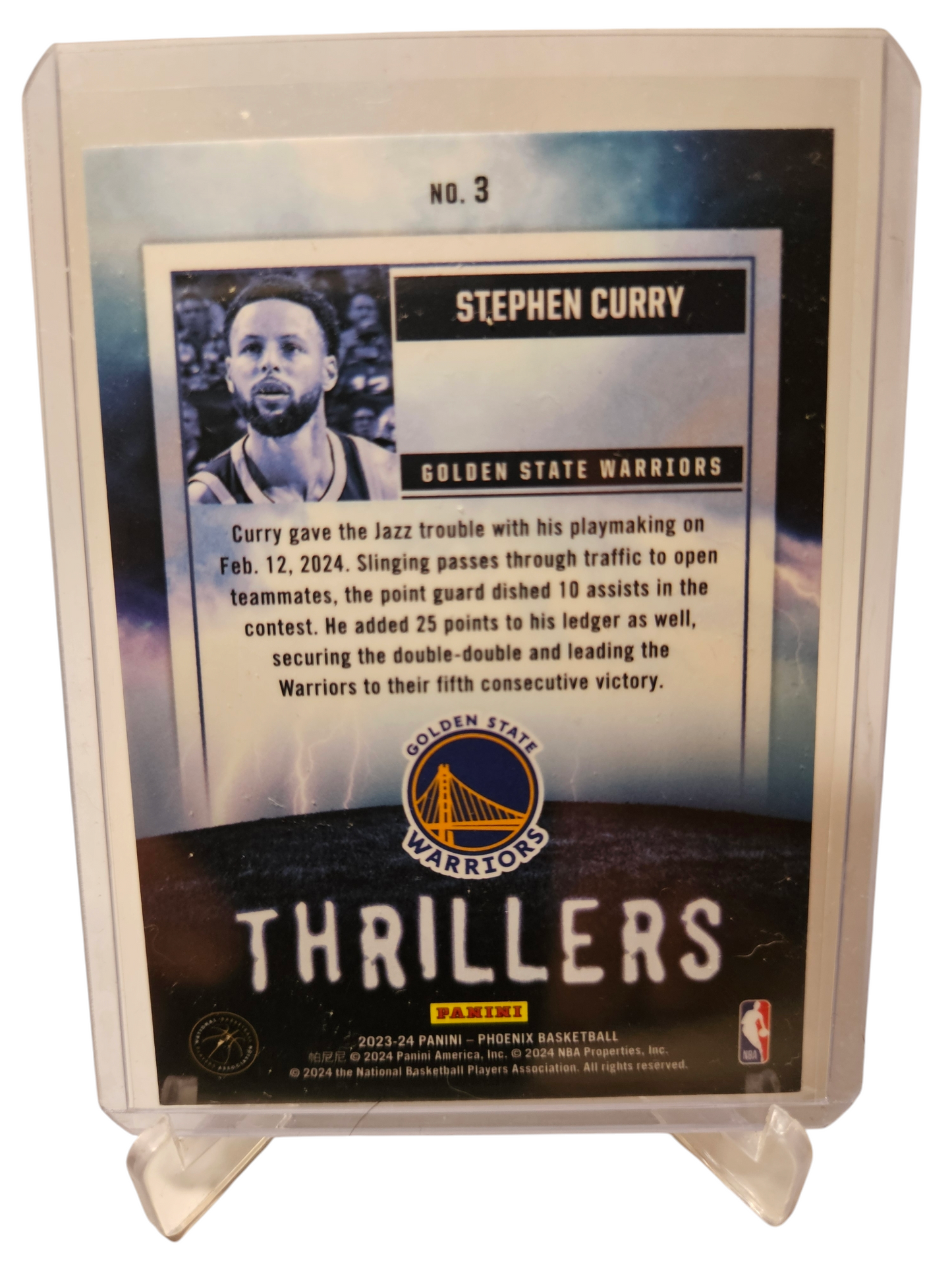 2023-24 Panini Phoenix #3 Stephen Curry Thrillers