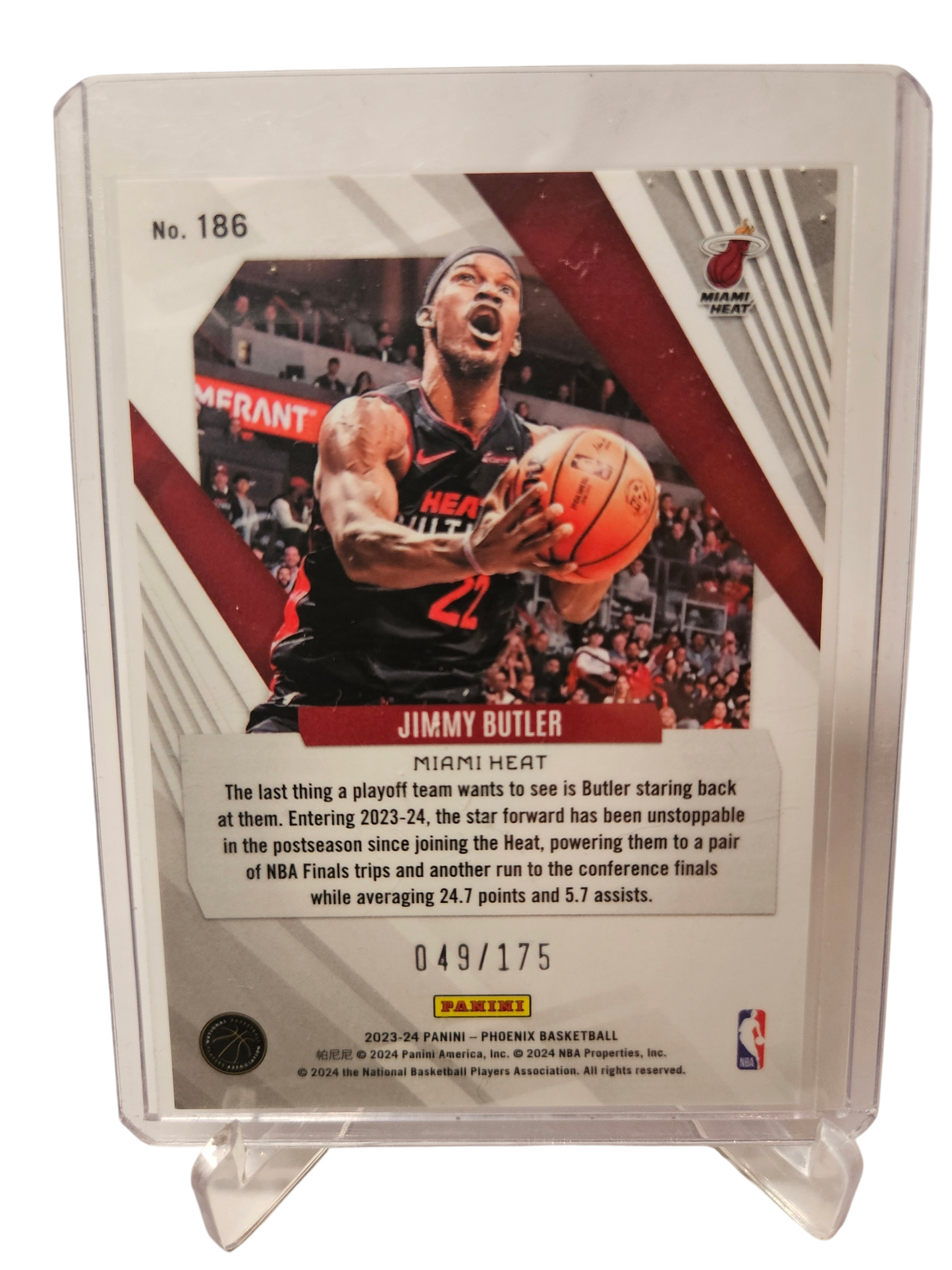 2023-24 Panini Phoenix #186 Jimmy Butler Red 049/175