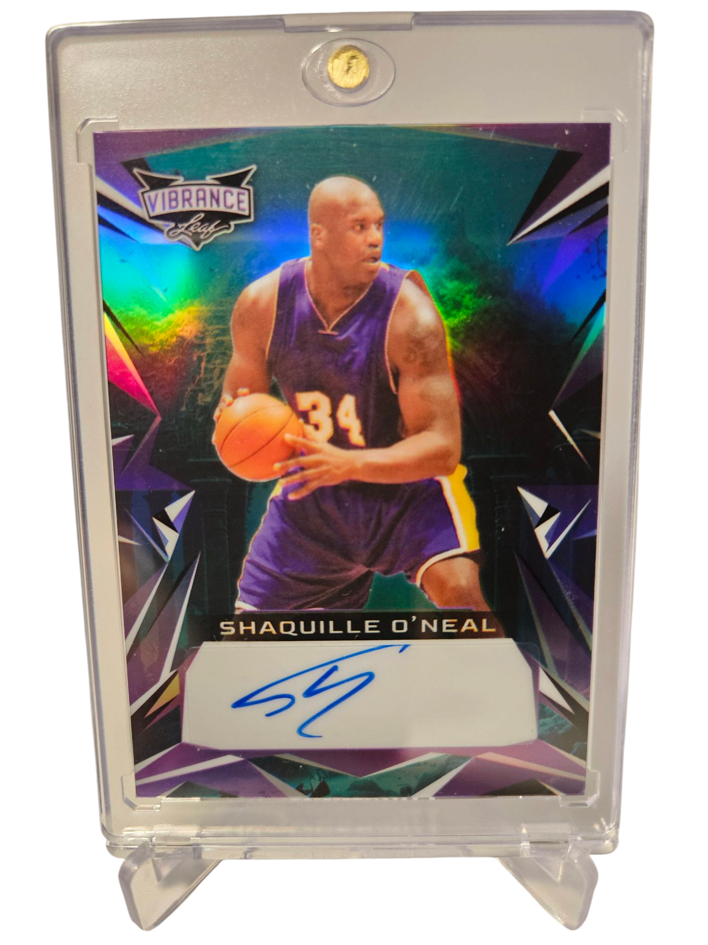 2023 Leaf #BA-SO1 Shaquille O'Neal Vibrance Autograph 3/5
