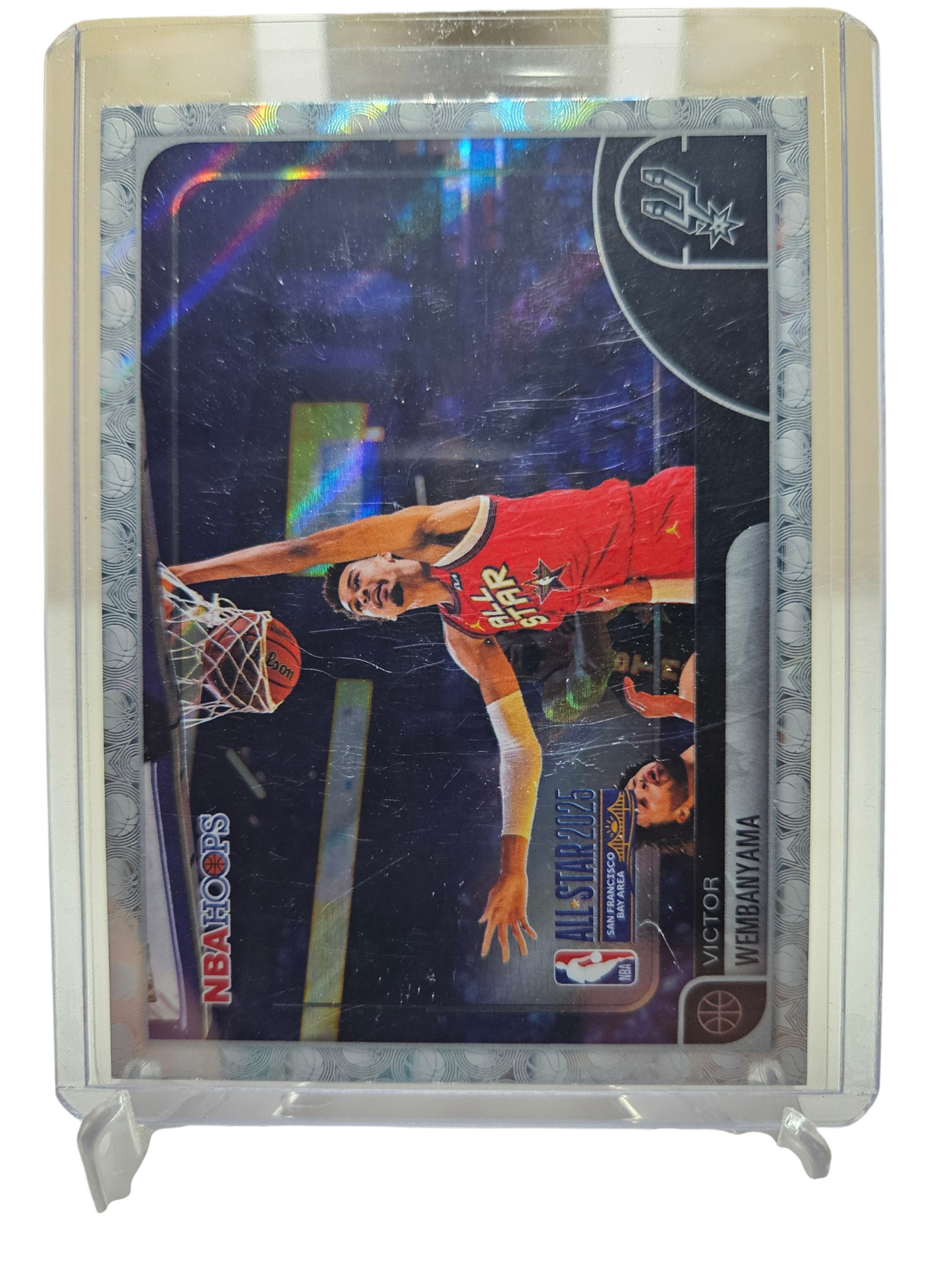 2025-26 Topps Hoops #289 Victor Wembanyama All-Star 2025 Rainbow Foil