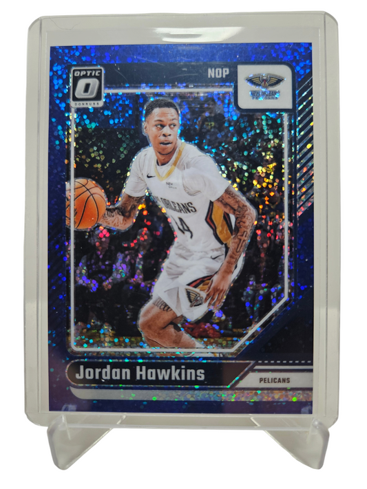 2024-25 Panini Donruss Optic (Sparkle Pack) #68 Jordan Hawkins Blue Sparkle Prizm 064/180