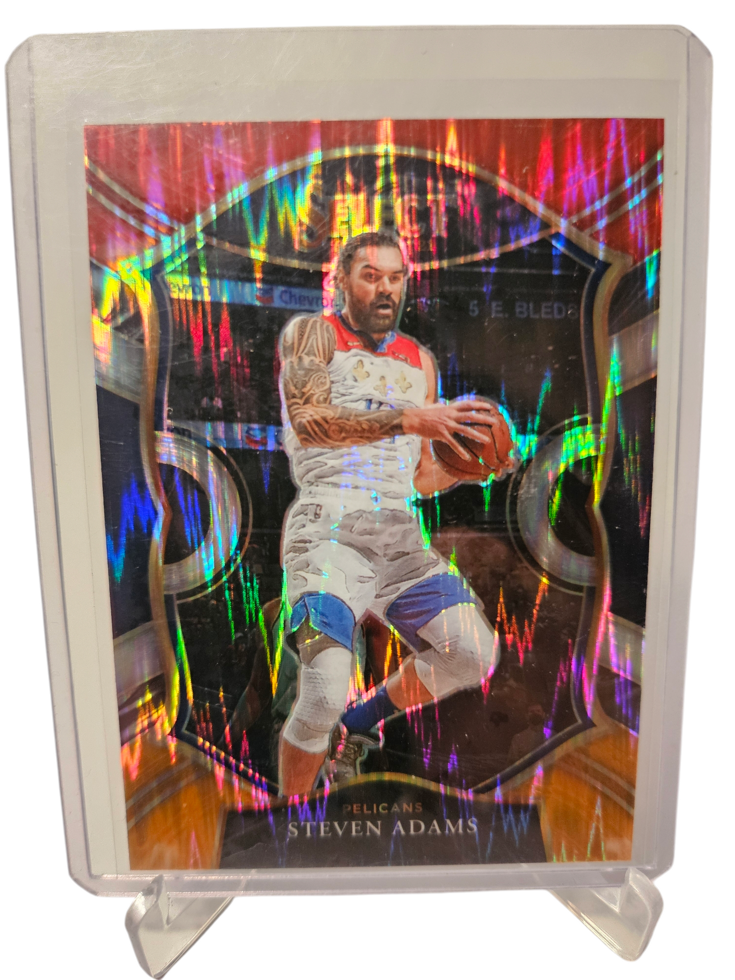 2020-21 Panini Select #19 Steven Adams Orange Flash Prizm