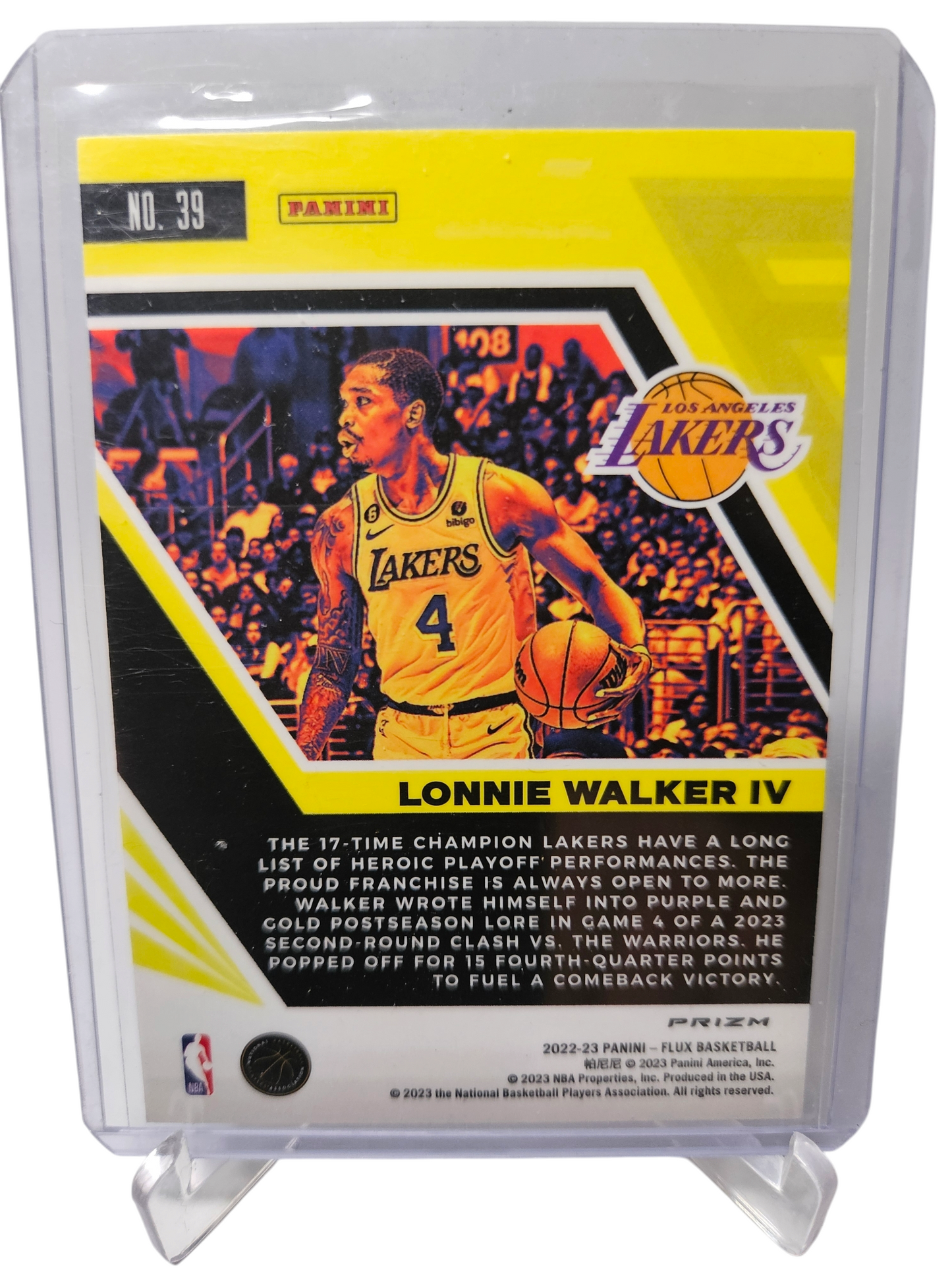 2022-23 Panini Flux #39 Lonnie Walker IV Silver Prizm