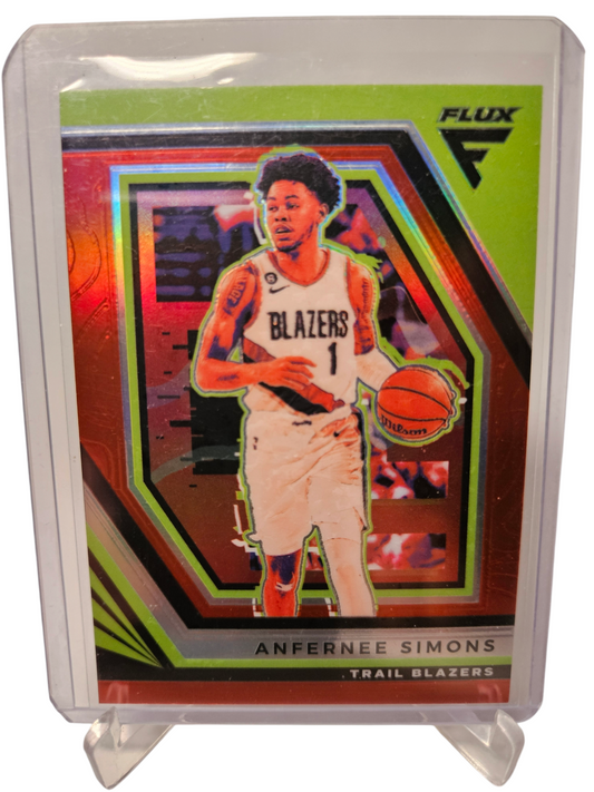 2022-23 Panini Flux #150 Anfernee Simons Red Prizm