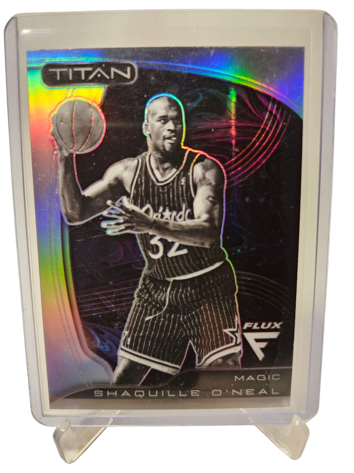 2022-23 Panini Flux #21 Shaquille O'Neal Titan Silver Prizm SP