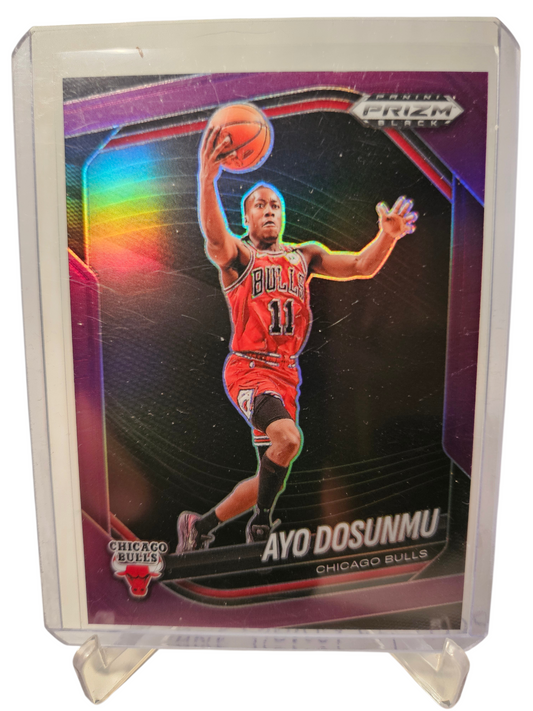 2024-25 Panini Prizm Black #165 Ayo Dosunmu Purple Prizm 74/99