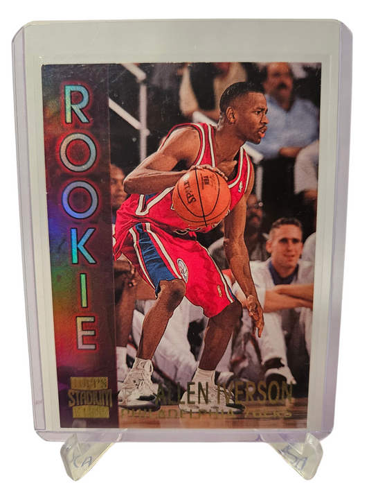 1996-97 Topps Stadium Club #R16 Allen Iverson Rookie Card