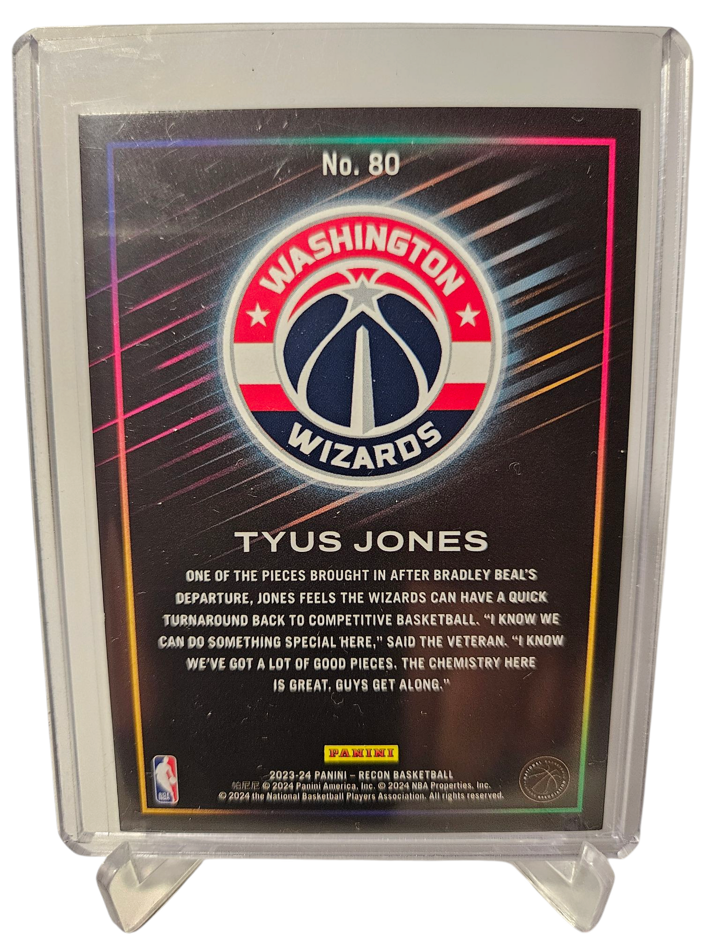 2023-24 Panini Recon #80 Tyus Jones Blue Holo 54/99