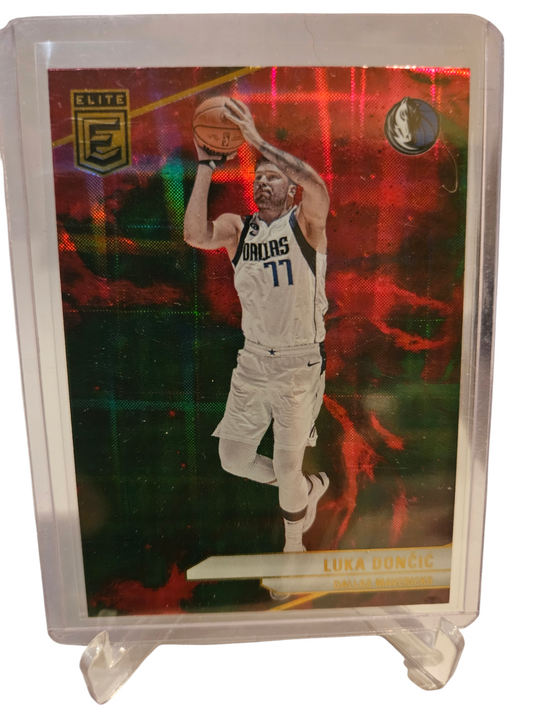 2023-24 Panini Donruss Elite International #170 Luka Doncic Red Green