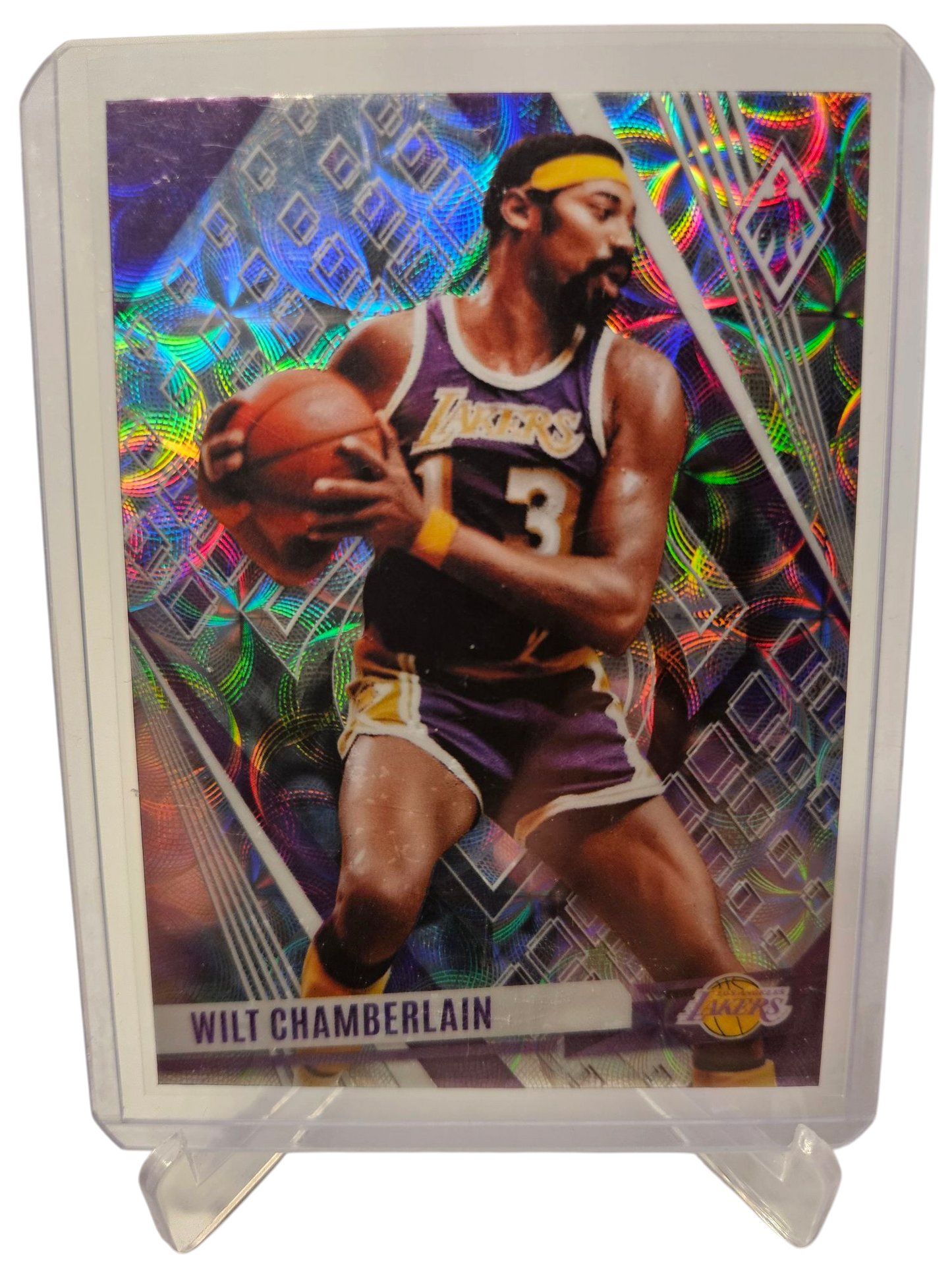 2023-24 Panini Phoenix #34 Wilt Chamberlain Silver Holo Scope