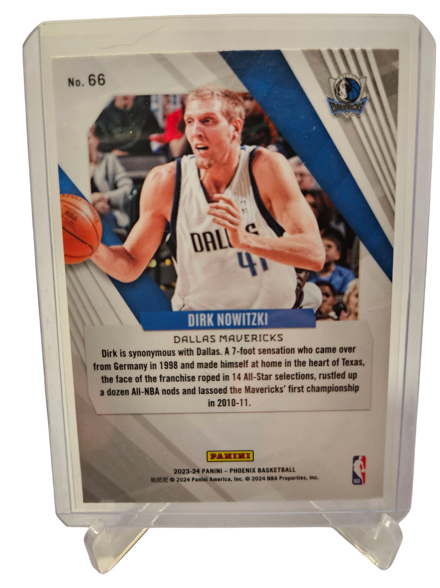 2023-24 Panini Phoenix #66 Dirk Nowitzki Silver Holo Scope