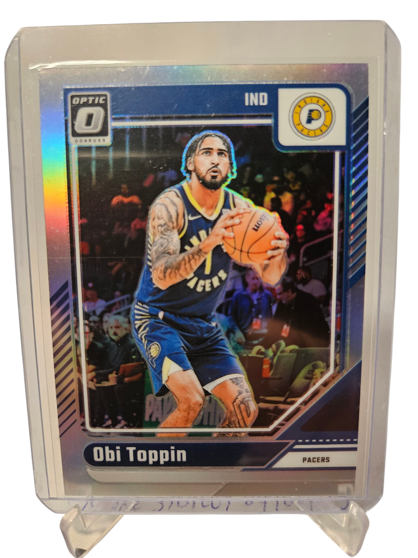 2024-25 Panini Donruss Optic #149 Obi Toppin Silver Holo Prizm