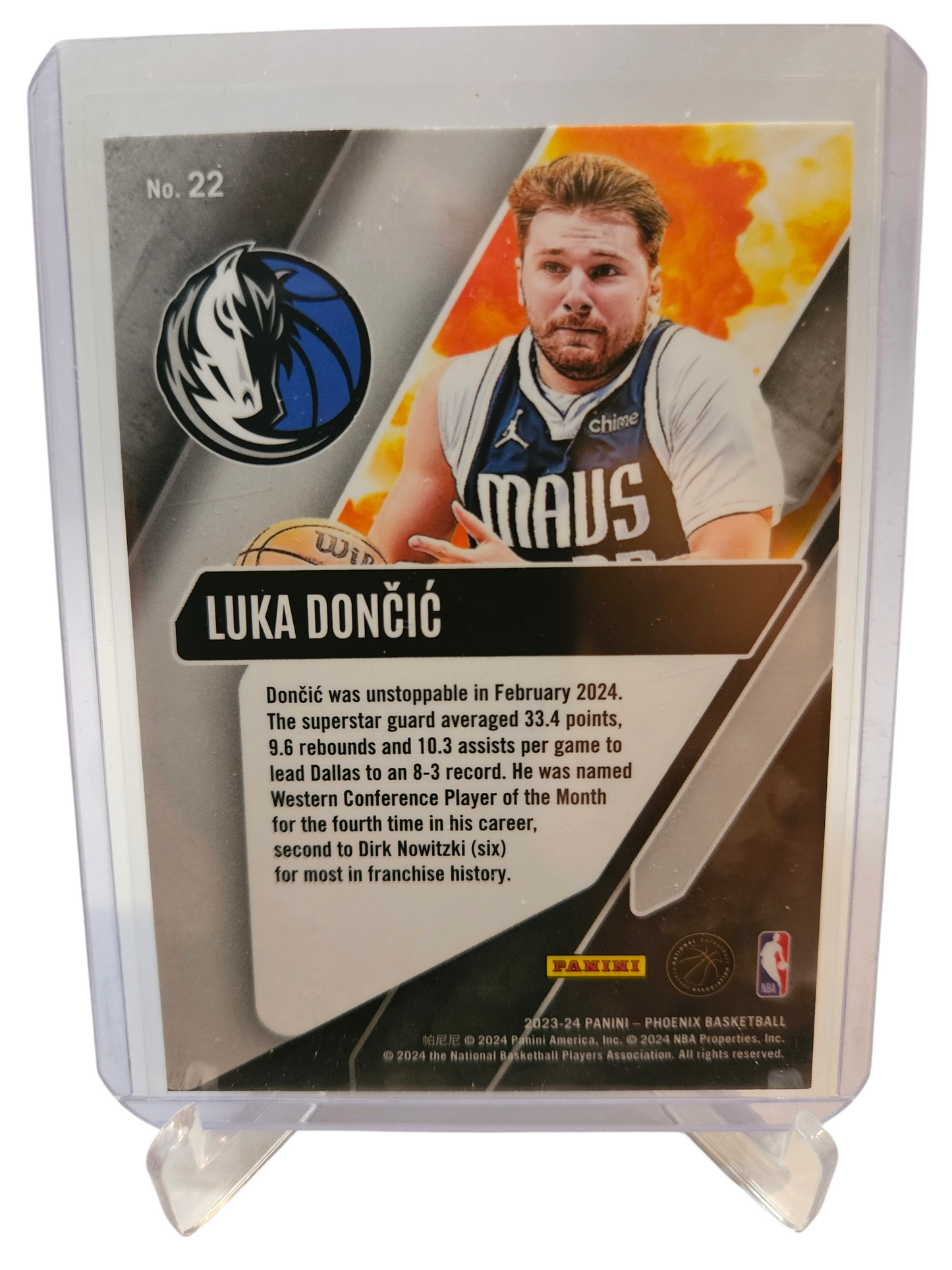 2023-24 Panini Phoenix #22 Luka Doncic Operation Detonation