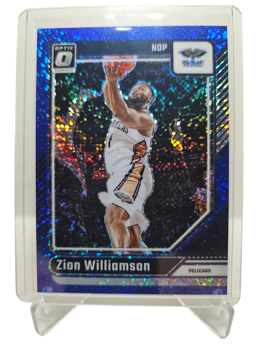 2024-25 Panini Donruss Optic (Sparkle Pack) #173 Zion Williamson Blue Sparkle Prizm 119/180