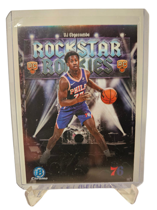 2025 Topps Bowman Chrome  #RR-3 VJ Edgecombe Rookie Card Rockstar Rookies
