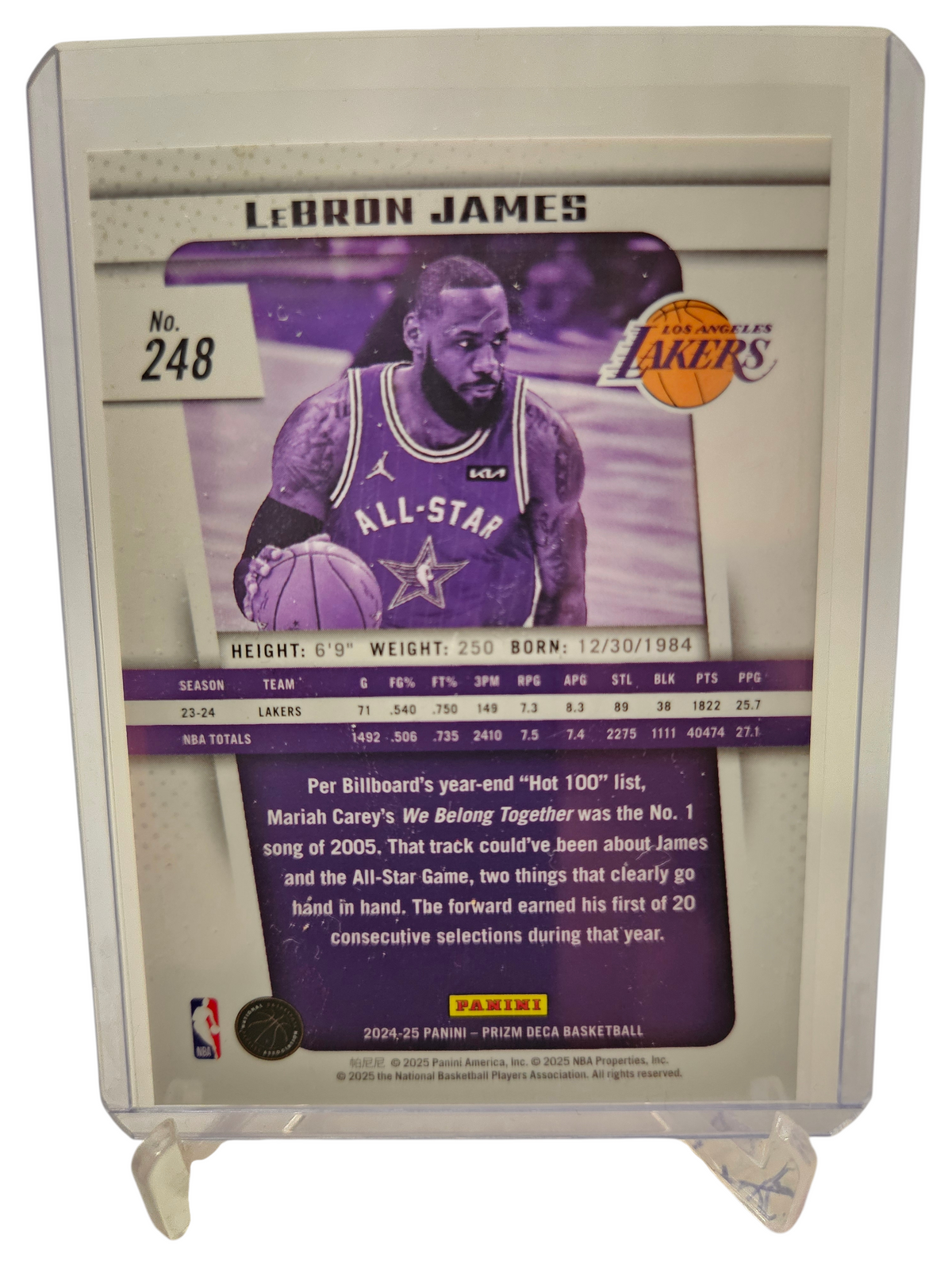 2024-25 Panini Prizm Deca #248 Lebron James All-Stars