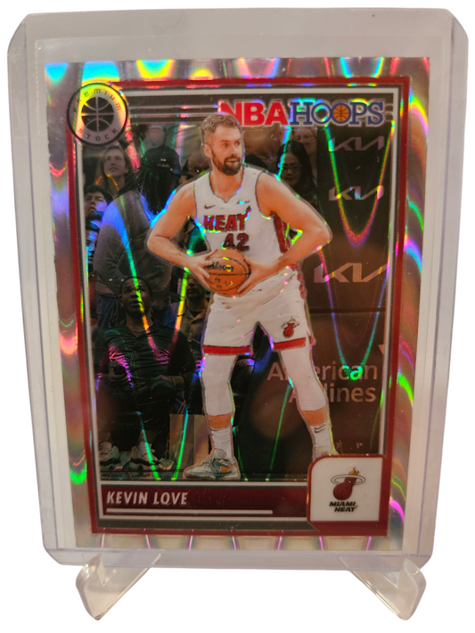 2023-24 Panini Hoops Premium Stock #156 Kevin Love Silver Holo Lava Prizm