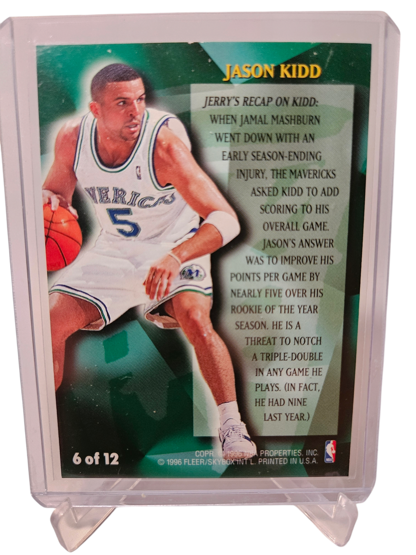 1996-97 Fleer #6 of 12 Jason Kidd Stackhouses All-Fleer