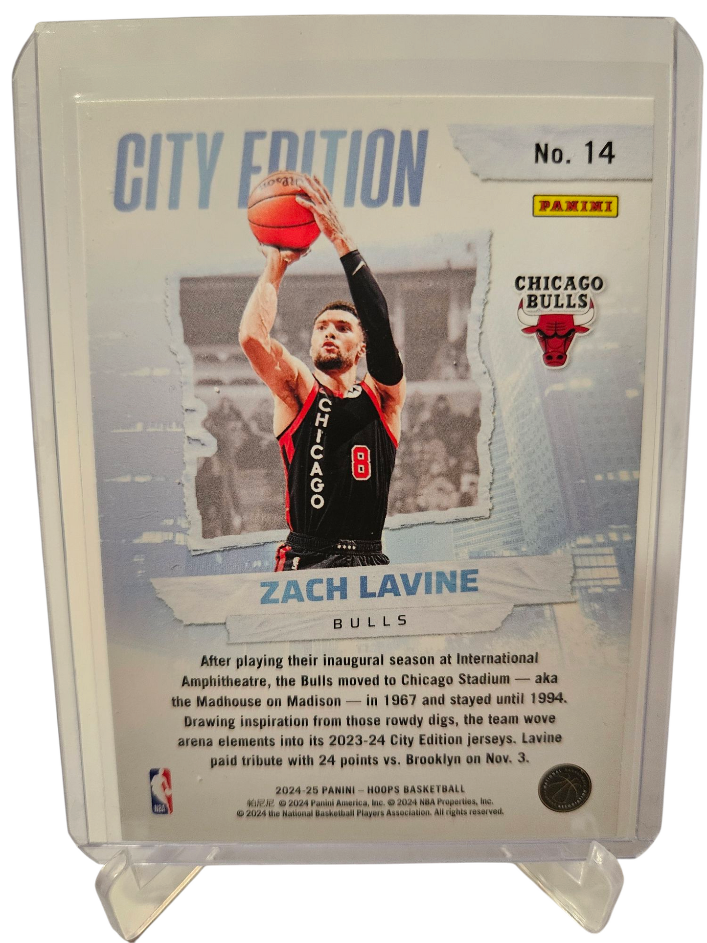 2024-25 Panini Hoops #14 Zach Lavine City Edition