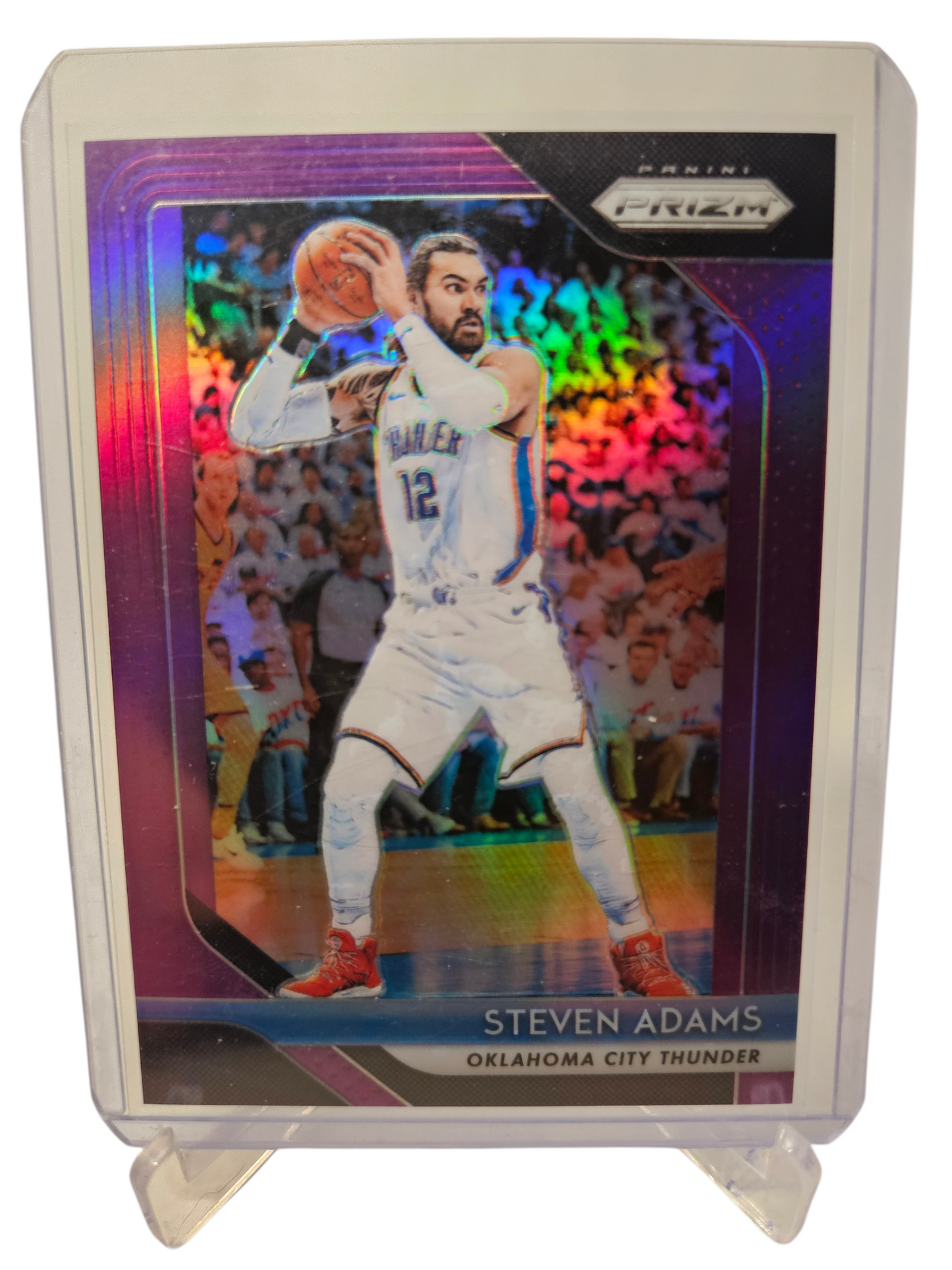 2018-19 Panini Prizm #69 Steven Adams Purple Prizm 05/75