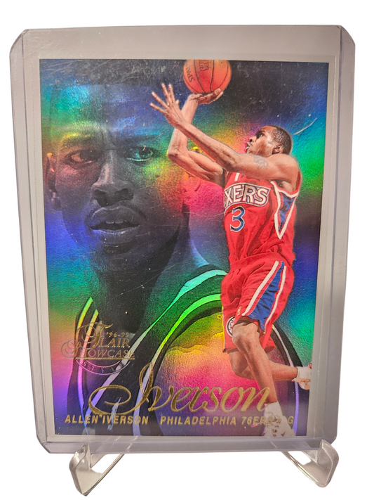 1996-97 Flair #2 3 1 Allen Iverson Rookie Card Flair Showcase