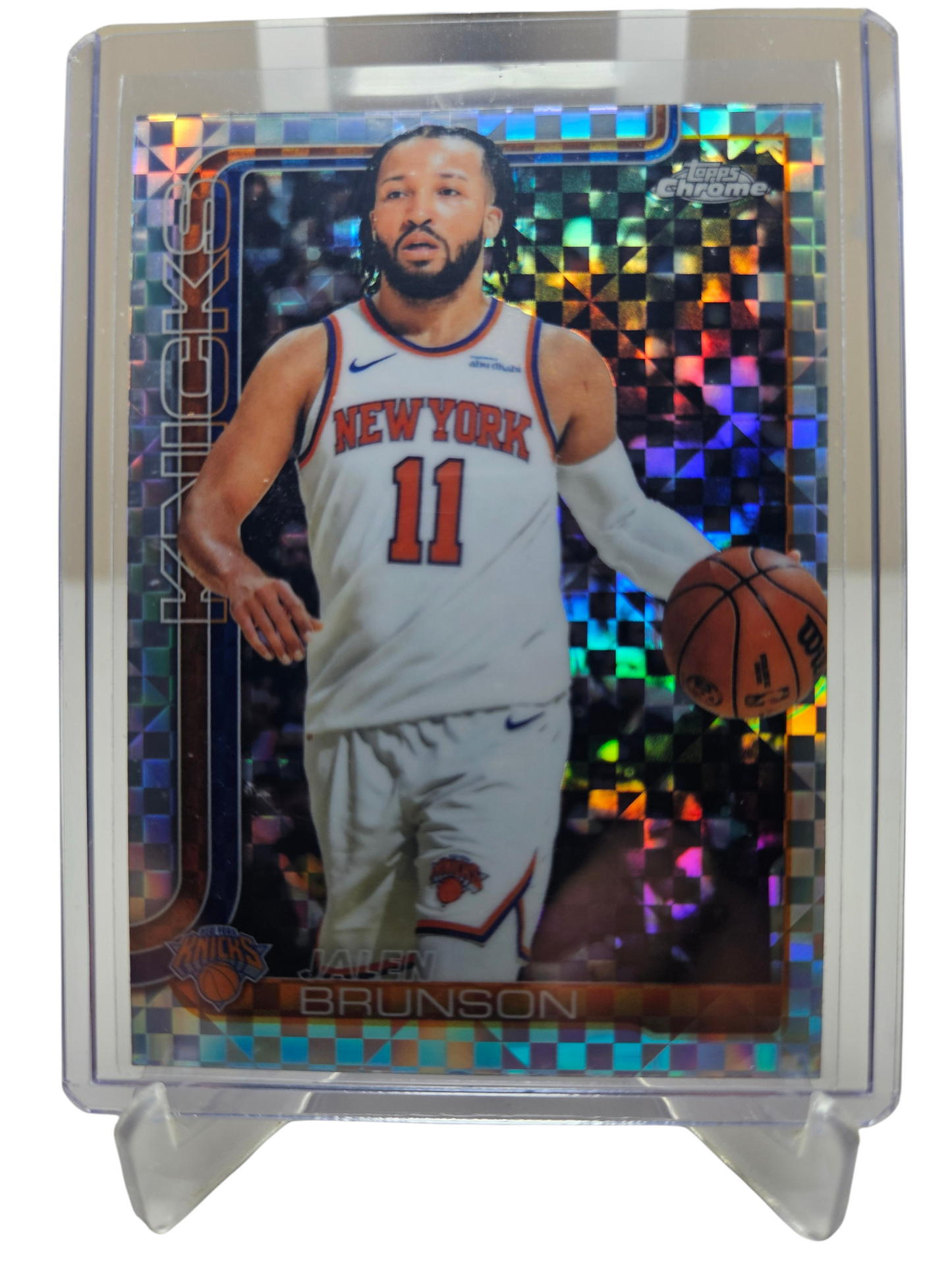 2025-26 Topps Chrome #101 Jalen Brunson Xfractor