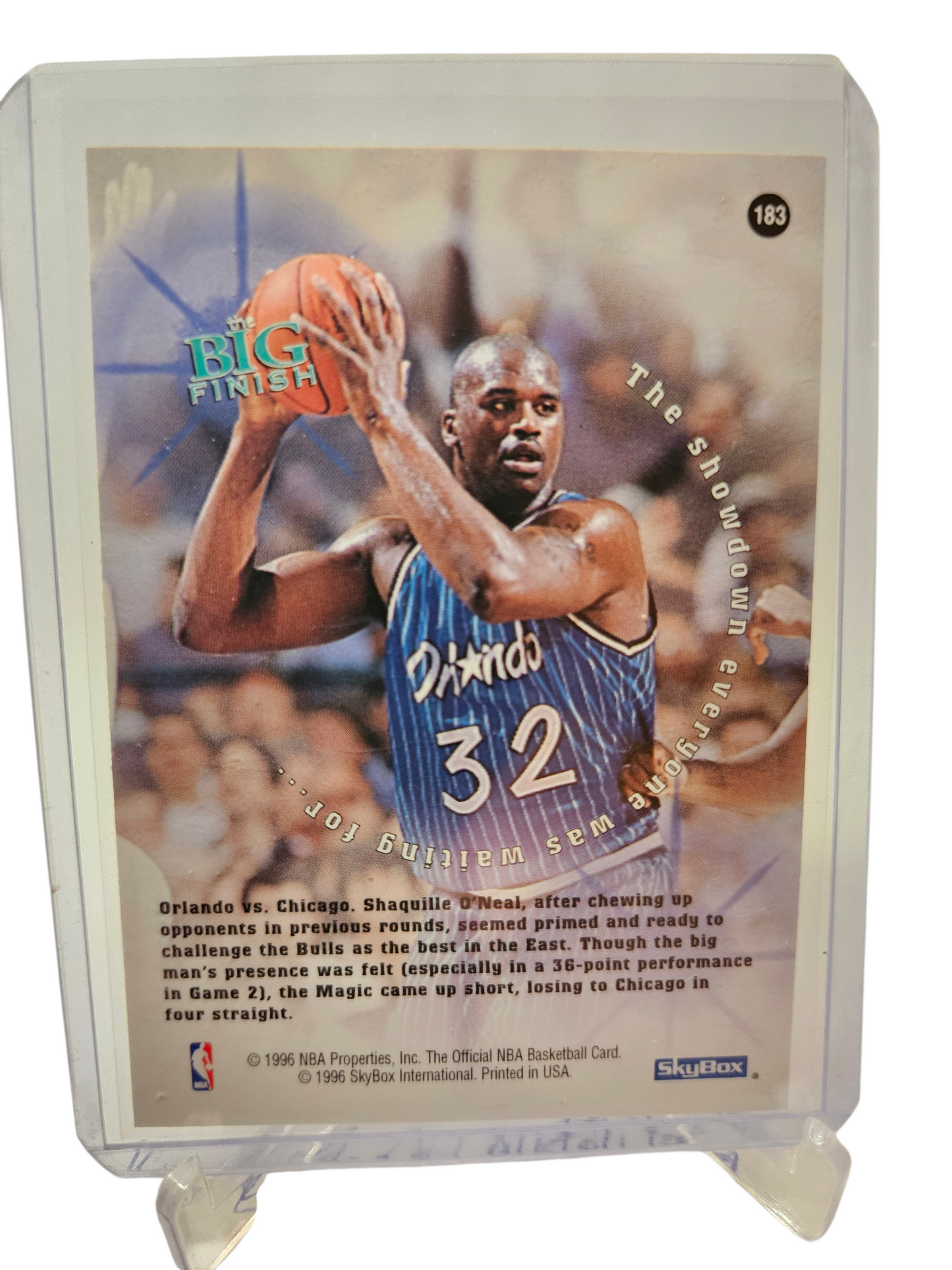 1996 Hoops/Skybox #H13 Shaquille O'Neal Hipnotized